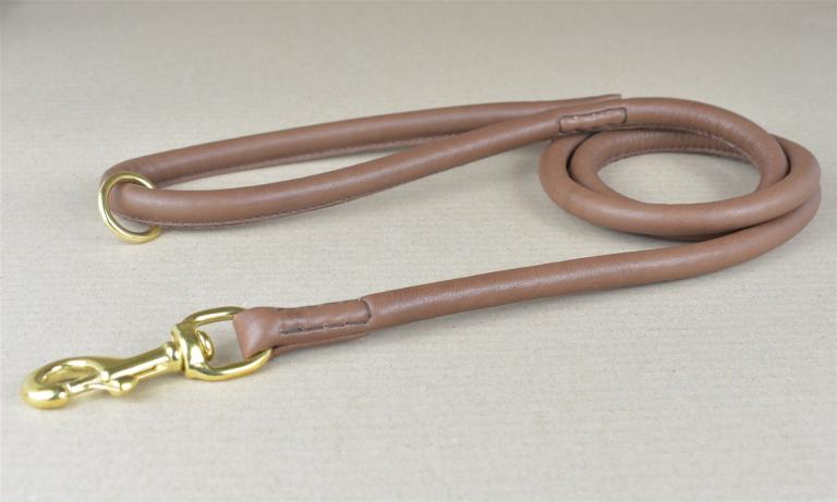 Rundgenähte Hundleine 130 cm.